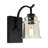 Gimbya 5" W 1-Light Dimmable Clear Glass Armed Sconce (Set of 2)-55271027