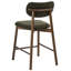 Upholstered Bar Stool with Solid Wood Frame-875575343