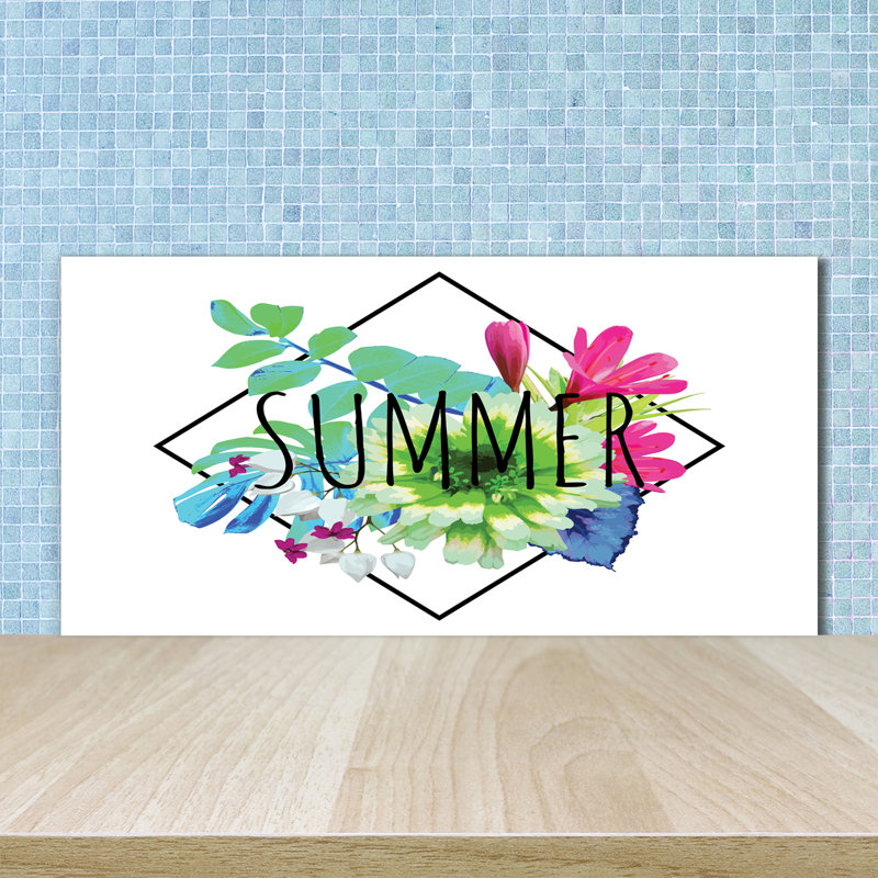 Coltura 50cm W x 100cm L Glass Peel and Stick Panel