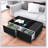 Modern Smart Coffee Table With Built-In Fridge, Bluetooth Speakers, Wireless Charging, And RGB Light For Ultimate Convenience-168970324