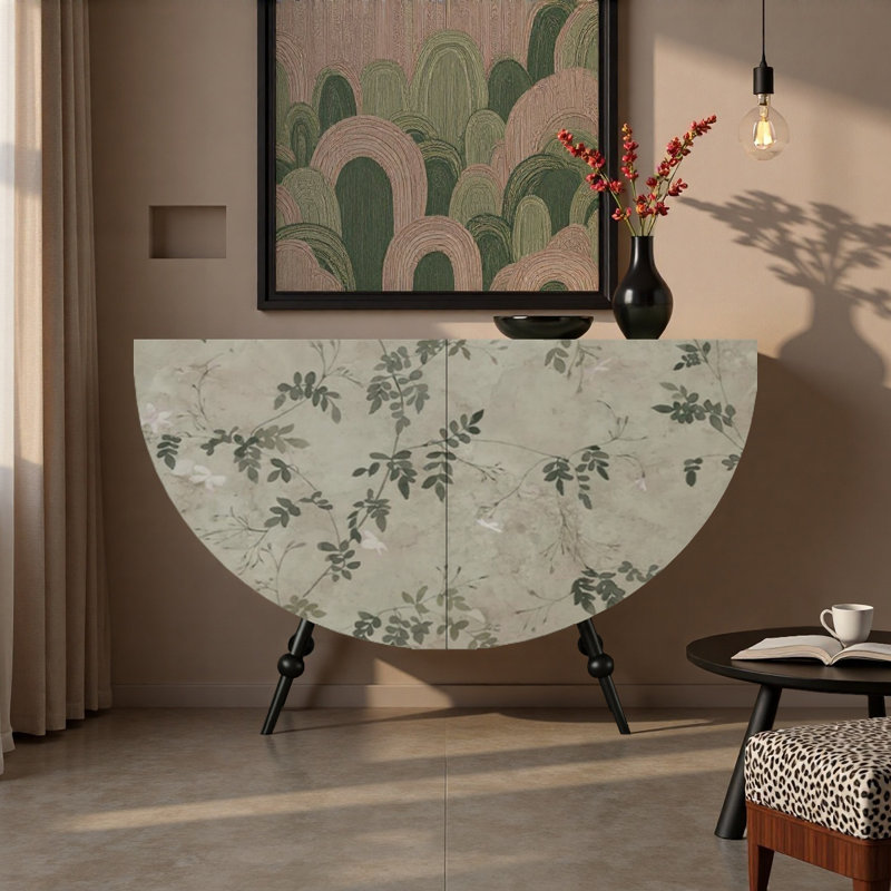 Armoire de salon française en demi-cercle