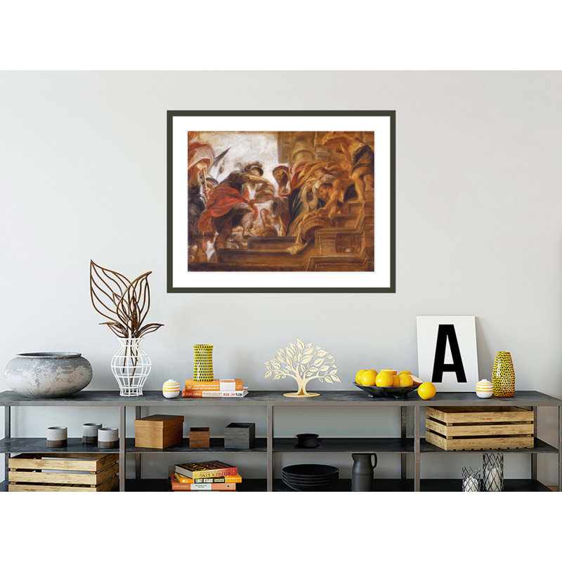«Abraham and Melchizedek» par Peter Paul Rubens, impression giclée encadrée, 33.09" H x 41.5" W
