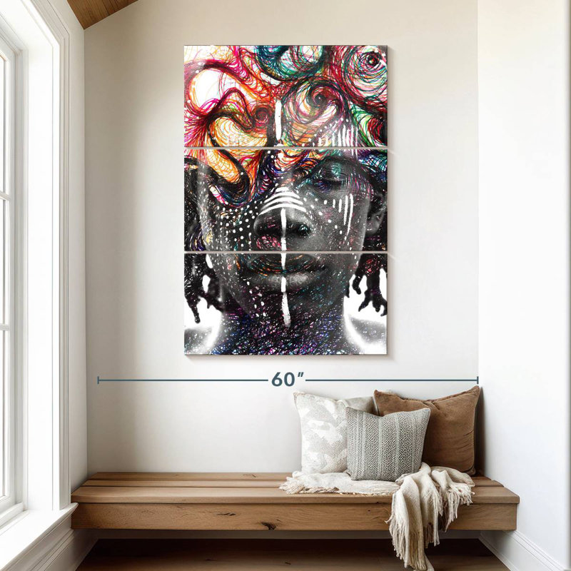 Leisha Paintography Man, 50" H x 32" W