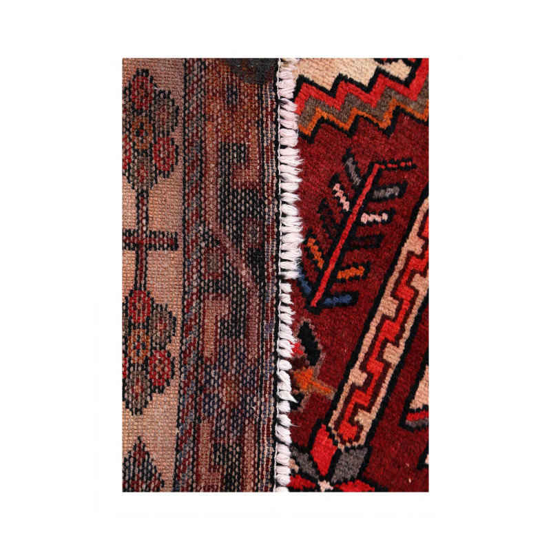 One-of-a-Kind 3'9"x9'9" Area Rug in Rust/Red/Beige