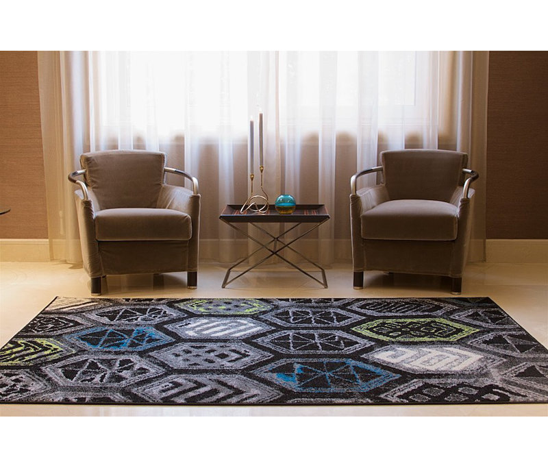 Melbourne Wool Geometric Indoor Rug, Rectangle 5' x 8'