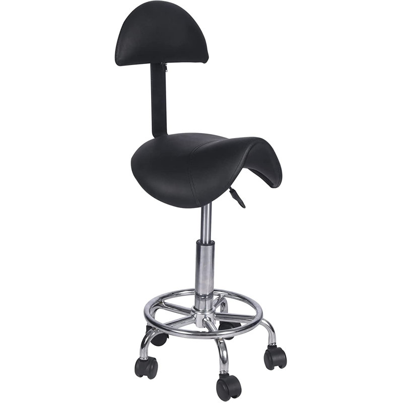 Adjustable Height Ergonomic Active Stool with Footrest