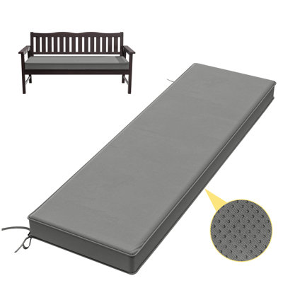 3" Thick Anti-Slip Bench Cushion For Indoor And Outdoor Use