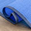 Tapis contemporain en polypropylène bleu Kristofer-1004150626