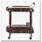 Merlot and Brass 2-shelf Serving Cart