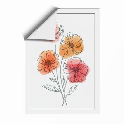 Delicate Flower Study Botanical - Framed Print