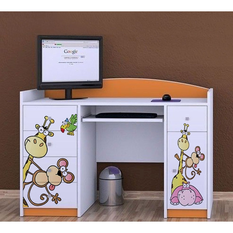 Taryn 125cm Computer Desk, Orange