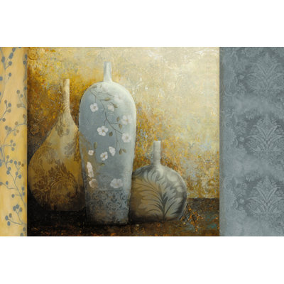 Blue And New Pots 2 - Wrapped Canvas Art Prints