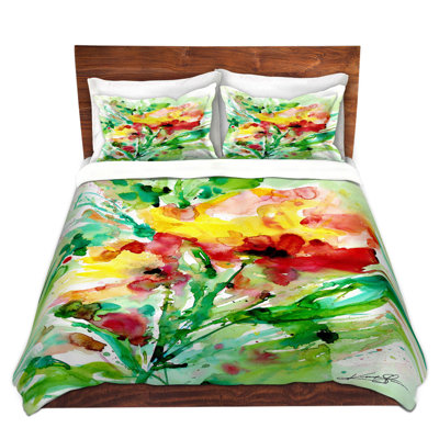 Ensembles de housse de couette DiaNoche en microfibre par Kathy Stanion - Blooming Joy