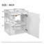 Meuble-lavabo moderne avec lavabo en céramique et tablettes de rangement-1032636540