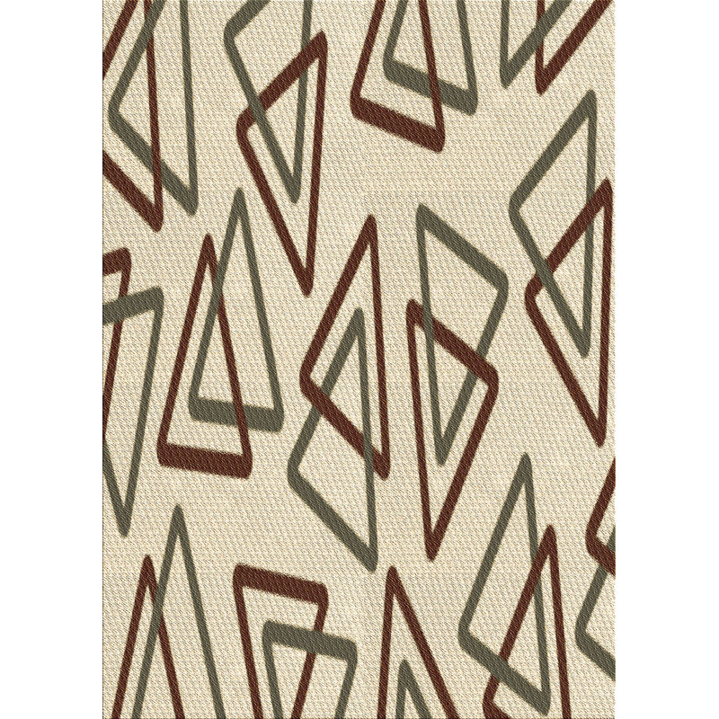 Geometric Indoor Rug, Rectangle 2' x 4'