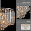 Lustre moderne en cristal à 4 niveaux-957606499-957606502