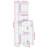 vidaXL Bathroom Cabinet Solid Mango Wood 63 in high Modern-1216456235