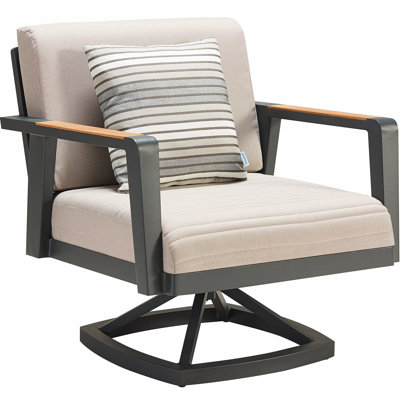 Emoti Outdoor Teak Swivel Lounge Chair