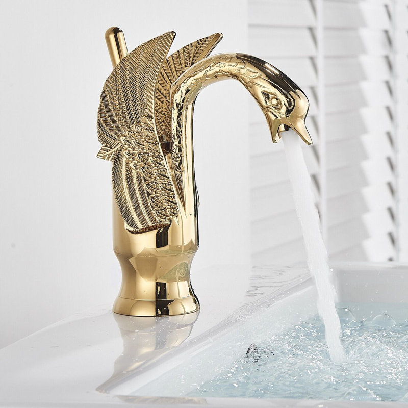 Enos Mono Basin Mixer, Gold