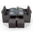 Nikolas 4 Seater Dining Set with Cushions and Parasol