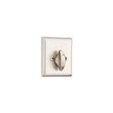Rectangular Single Sided Deadbolt For 1-3/8" To 2-3/8" Door With Radius Latch Strike Unlacquered Brass Finish