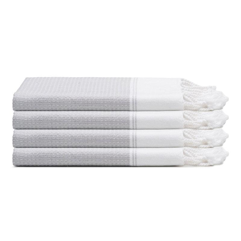 Ensemble de serviettes en coton Pria, Light Gray