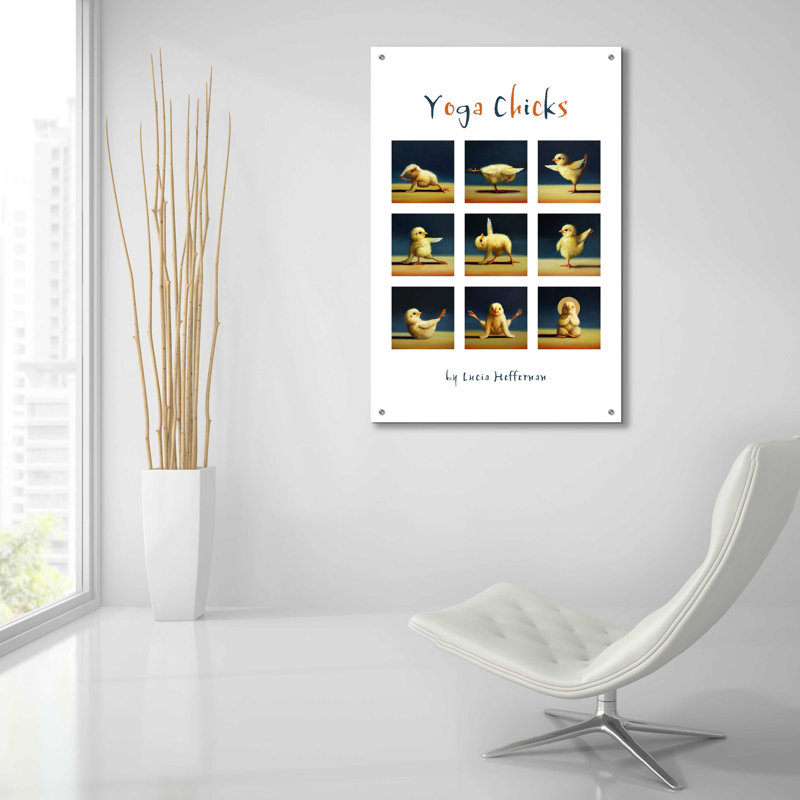 «Yoga Chicks Collage» par Lucia Heffernan, H 36 po x l 24 po