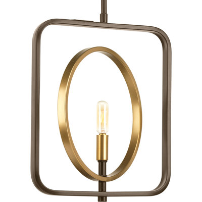 Luminaire suspendu géométrique à 1 lumière Rosharon