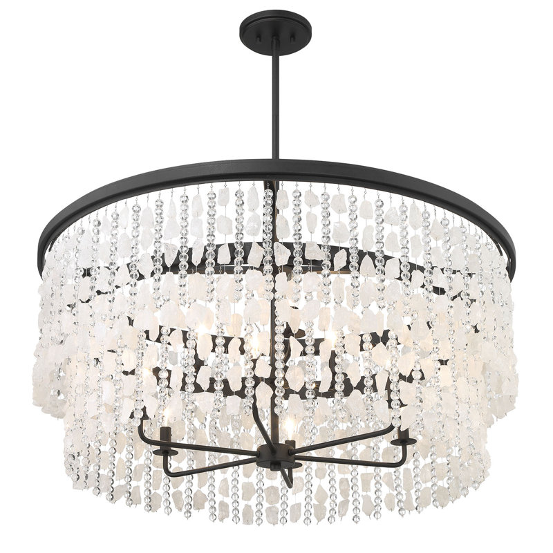 Minka Lavery Shimmering Elegance - 9 Light Chandelier In Sand Coal Finish