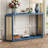Narrow Console Table With Unique Irregular Top Design, Entryway Table With Open Shelf, Sofa Table For Living Room Hallway And Entrance-2111576365