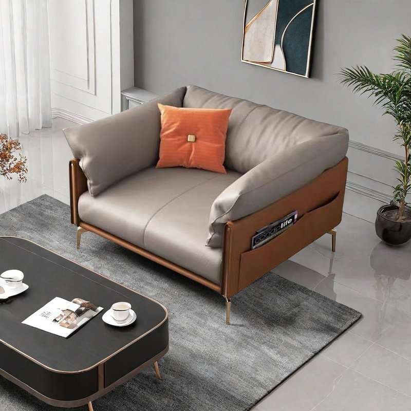 Nordic light luxury office sofa