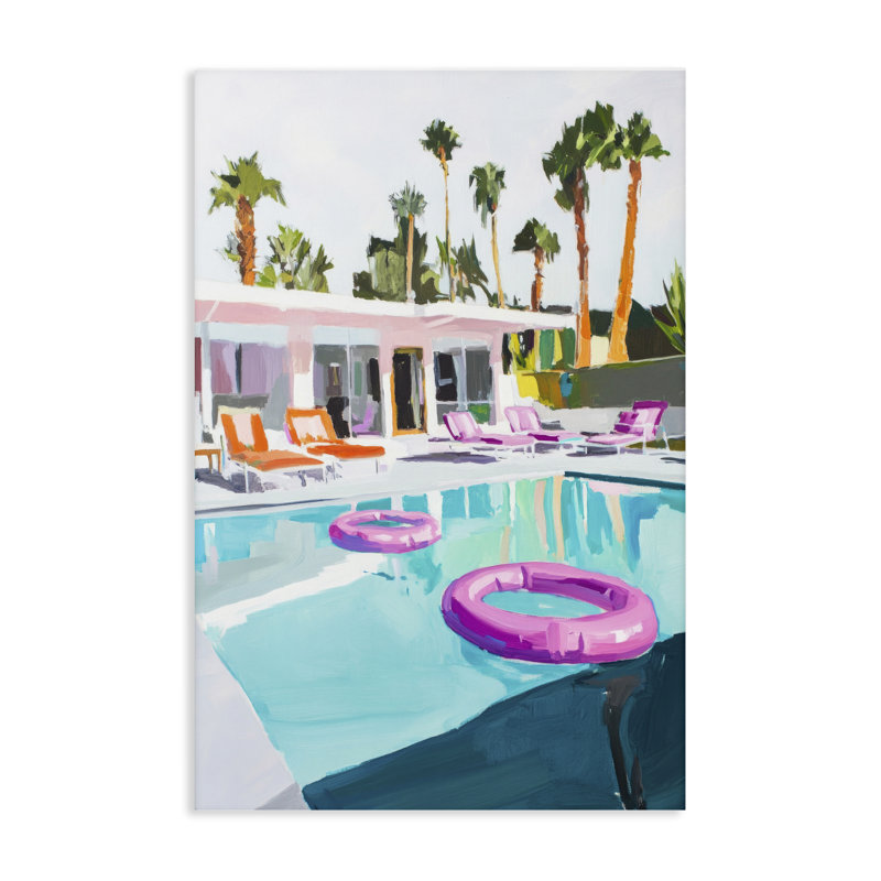 Impression sur toile Palm Springs, conçue par Sissi et Seb, 36 x 24