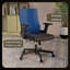 Chaise de bureau en coton avec appui-tête Safraz-1473060923