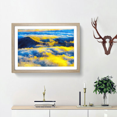 Clouds over the Mountains - Picture Frame Graphic Art Print