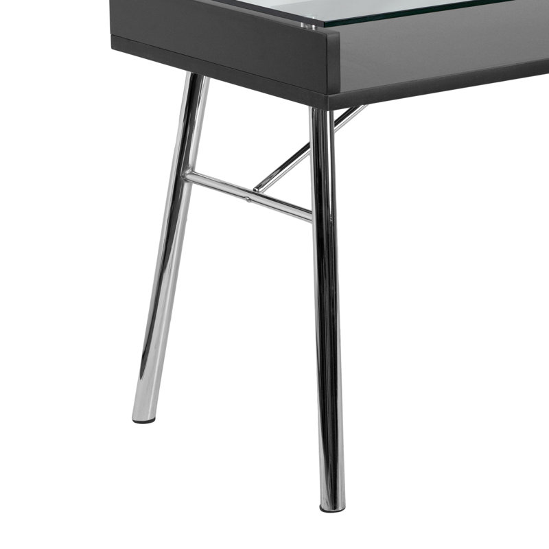 Desk with Tempered Glass Top