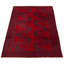 Tapis rouge noué à la main 3 pi 7 po x 6 pi 4 po Teimani