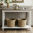 Cason Farmhouse Solid Wood 2 Tier 35.4" Console Table-1590990868