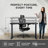 Uncaged Ergonomics Rise Up 60" x 30" Dual-Motor Electric Standing Desk - Height Adjustable Sit-Stand Desk with Memory Presets, Black Bamboo Top, Gray Frame-1857793926-1857793945