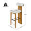 Tabouret de bar intérieur en bois rembourré-1196006051