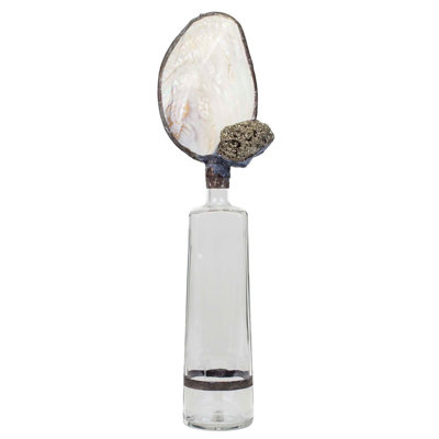 Bouteille décorative en cristal 17 po Pyrite
