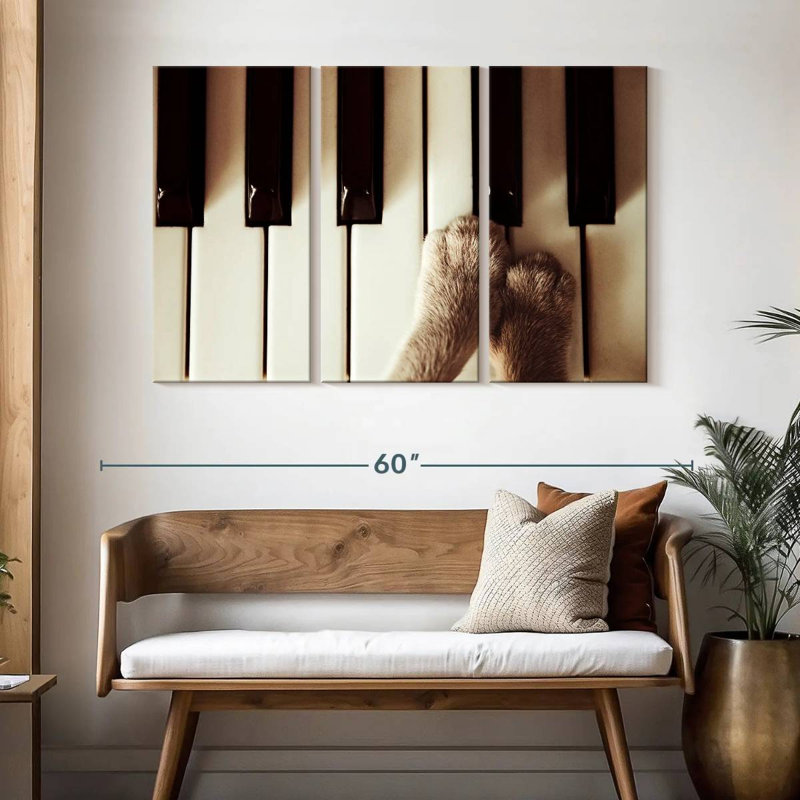 Pattes Abarca au piano, H 32 po x l 50 po