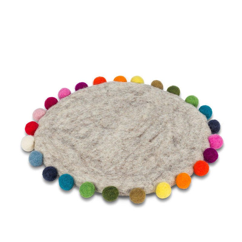 Round 1 Piece Trivet, Beige