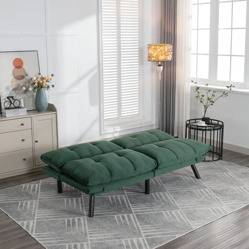 Lanis Pillow Top Arm, Emerald Velvet, 32" H x 67" W x 16" D