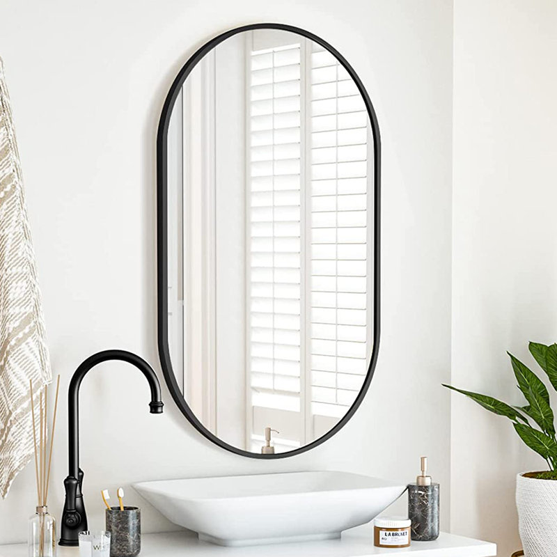 Kuske Metal Oval Wall Mirror