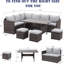 Ensemble de canapé modulaire en rotin 7 pièces avec coussins 7 pièces-1444699233-1444699239