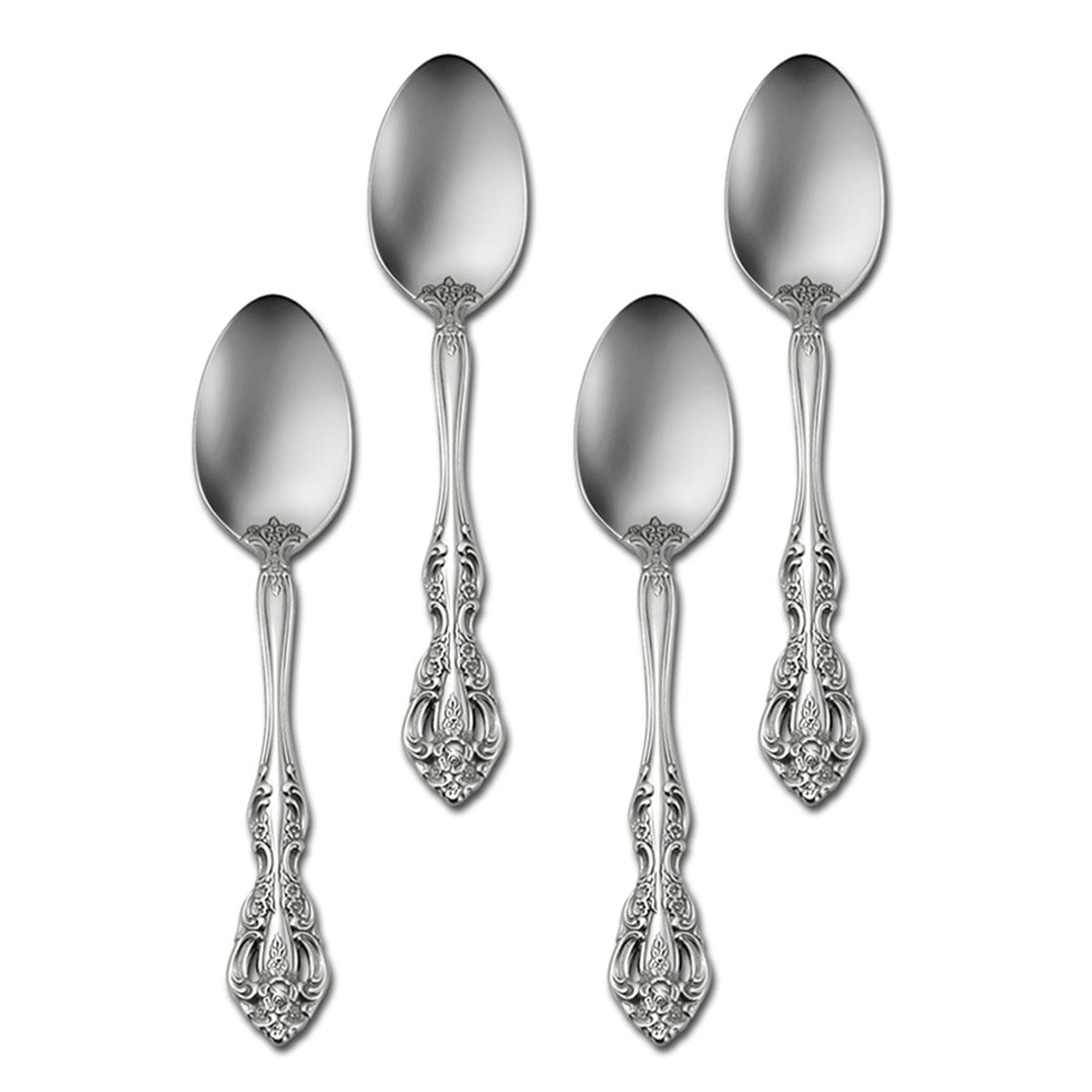 Oneida Michelangelo Flatware Teaspoons, 18/10 Stainless Steel (Set of 4) Oneida