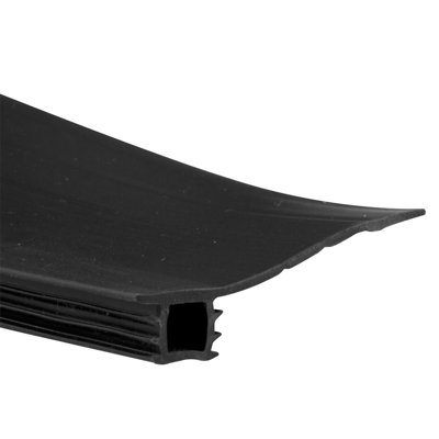 Porte coupe-froid de porte coulissante en vinyle noire de 3/4 po à 1-3 / 8 po x 7 pi (paquet simple)