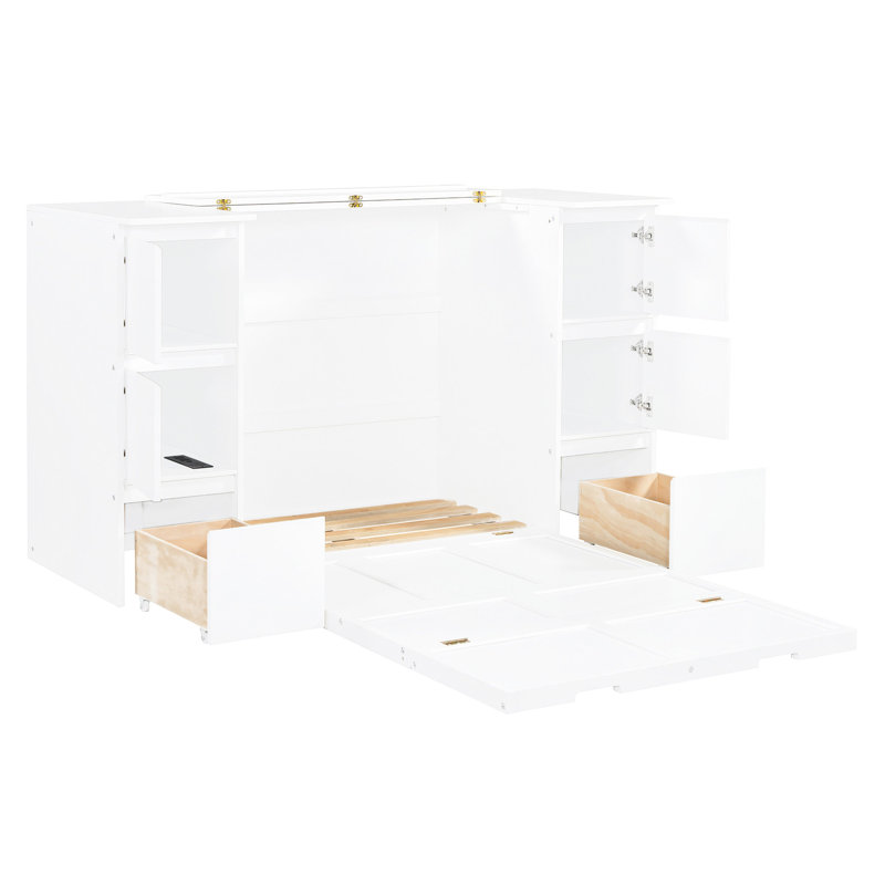 Lit simple avec options de rangement et de chargement Efficient Living