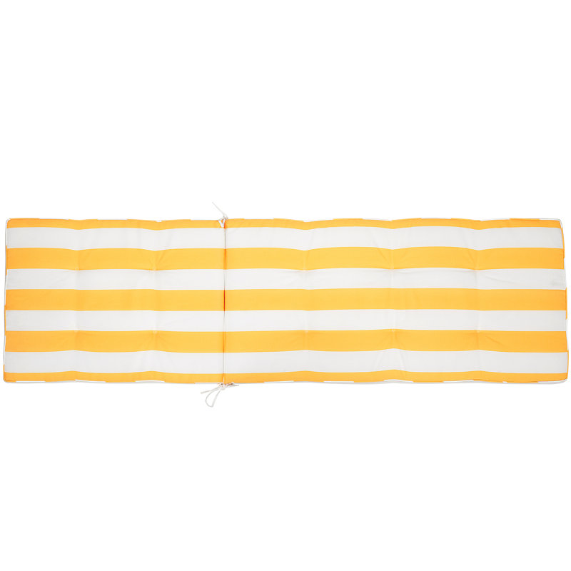 Cesana Garden Seat/Back Cushion, Yellow/White