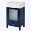 meuble-lavabo avec lavabo en céramique et beaucoup de rangement-335381742